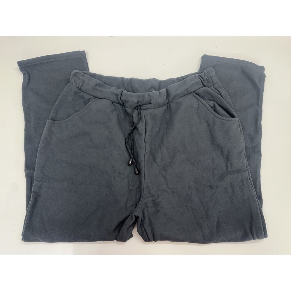 Damart Womens Trouser Pants Plus Size 18/20 Charcoal Gray Micro Fleece NWTs